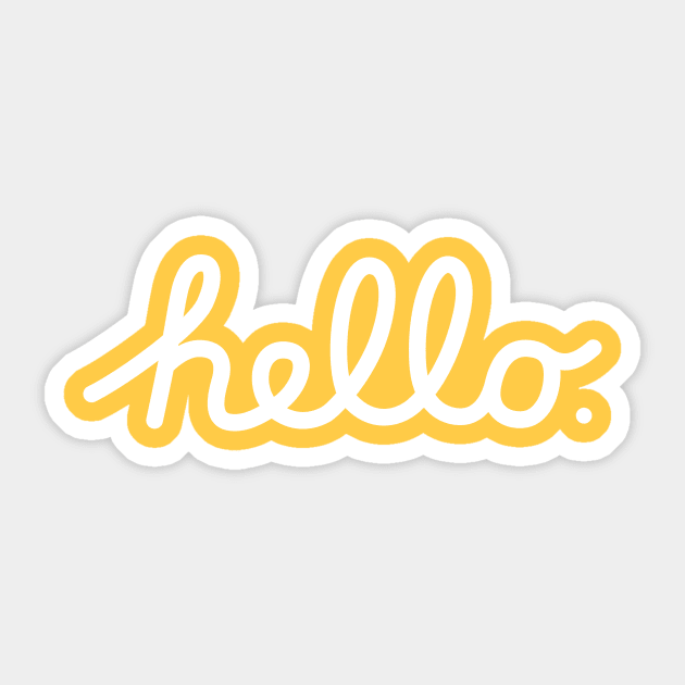 Hello: The Macintosh Office Sticker by First Things First